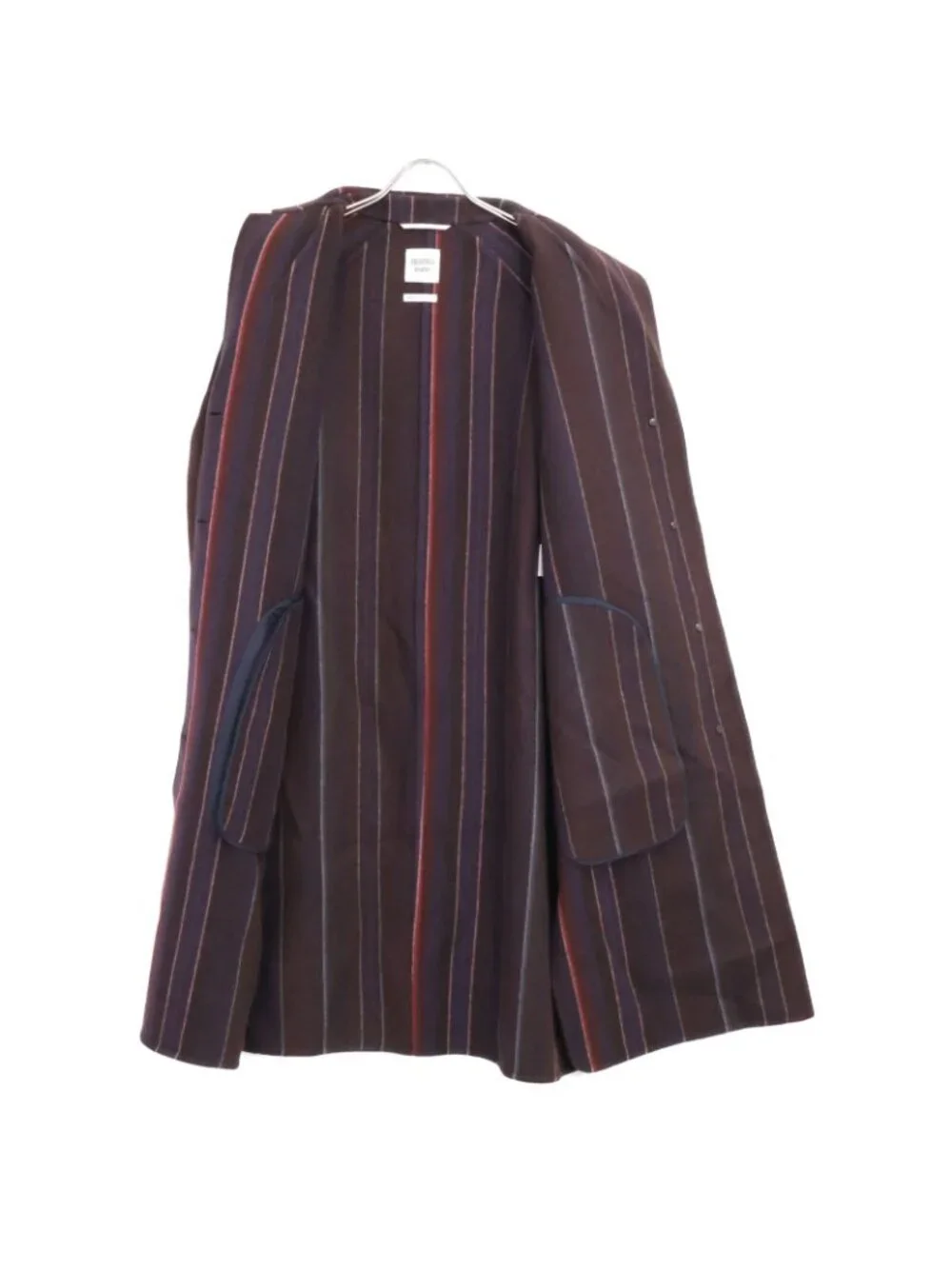 Hermes Sellier Buttons Wool Cashmere Chesterfield 38